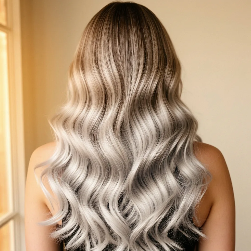 Aschblond mit kühlen Highlights – Balayage von Nicole Werner